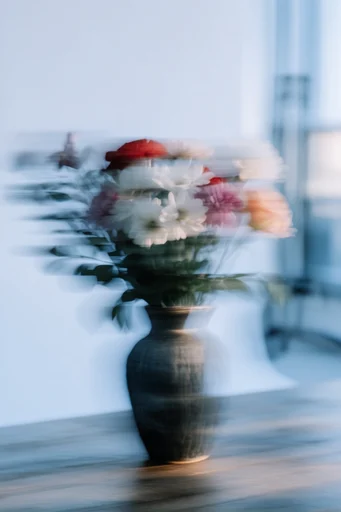 Kinetic Ghost Minimalism style reference image — intentional camera movement