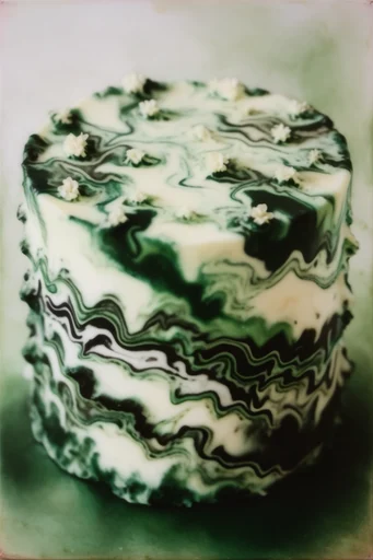 Viscous Viridian Gothic style reference image — impasto brushstrokes