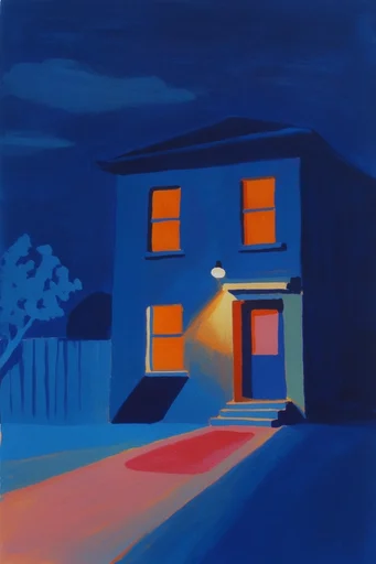 Graphic Painterly Narrative style AI image example 4