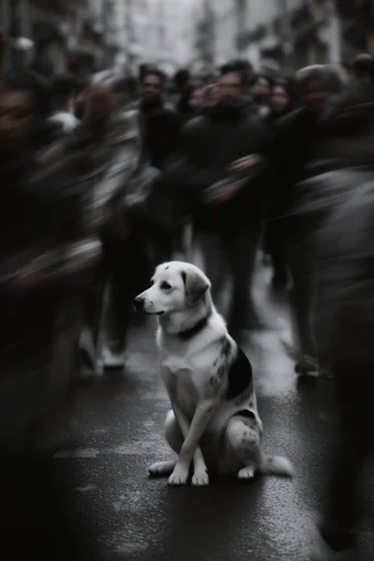 Cinematic Urban Solitude style reference image — shallow depth of field