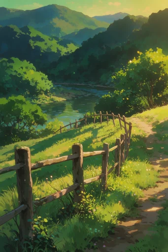 Nostalgic Ghibli Summer style reference image — studio ghibli style