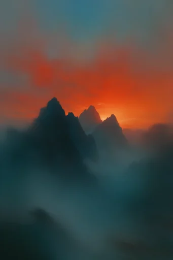 Luminous Cinematic Silhouette style reference image — high contrast silhouette