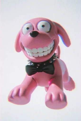 Analog Liminal Glitchcore style reference image — lo-fi CGI