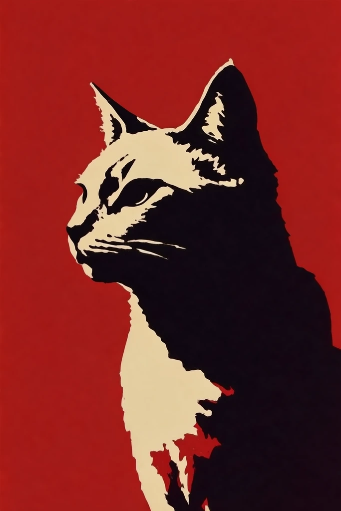 Crimson Noir Minimalism style AI image example 3