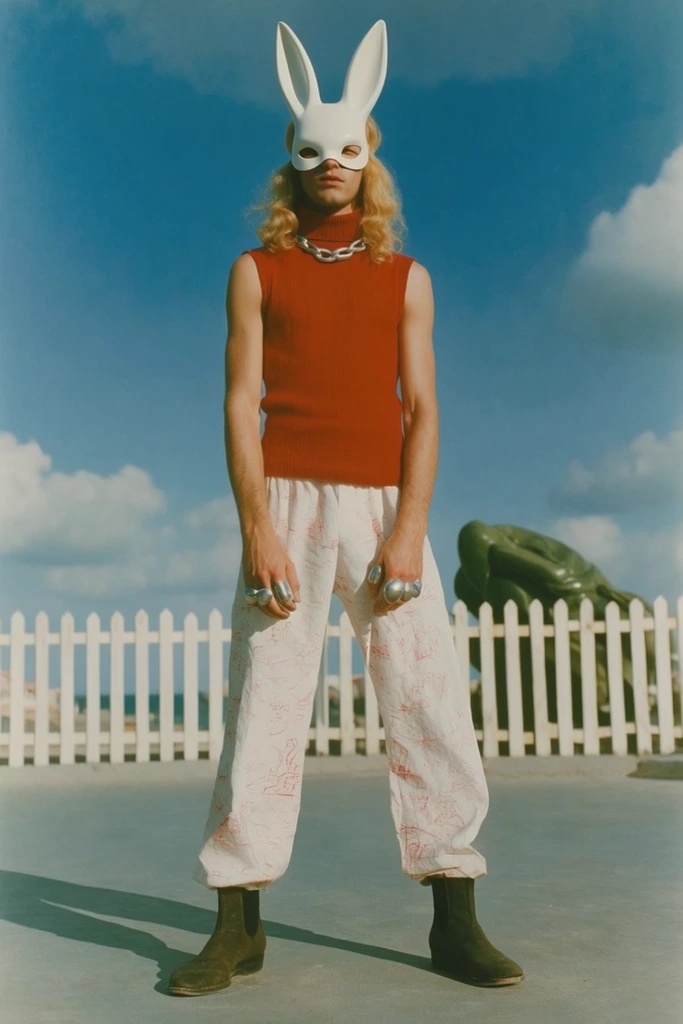 Sun-Drenched Retro Surrealism style AI image example 1