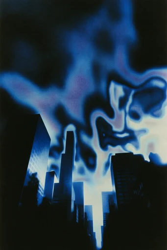 Solarized Spectral Gloom style reference image — solarized silhouette