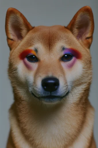 Visceral Macro Beauty style reference image — sculptural face paint