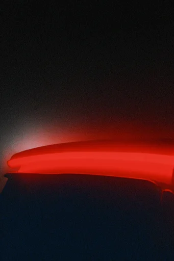 Nocturnal Crimson Noir style reference image — glowing crimson light
