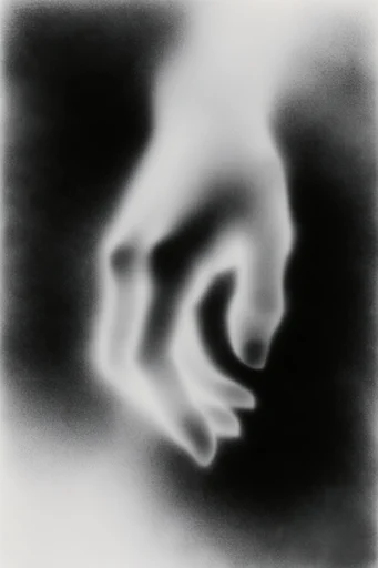 Spectral Monochrome Noir style reference image — heavy film grain