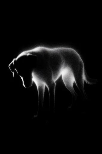 Spectral Chiaroscuro Noir style reference image — textured charcoal effect