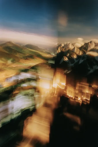 Kinetic Nocturnal Haze style reference image — long exposure motion blur