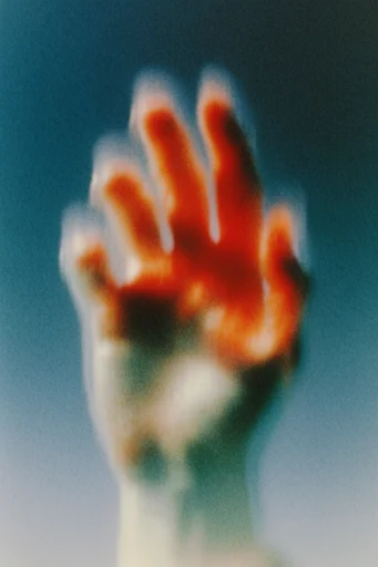 Ethereal Thermal Motion style reference image — heavy analog film grain