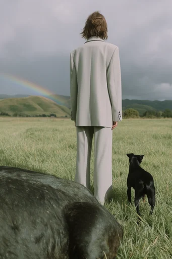 Surreal Pastoral Minimalism style reference image — cinematic film grain