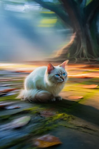 High-Velocity Kinetic Blur style reference image — abstract velocity