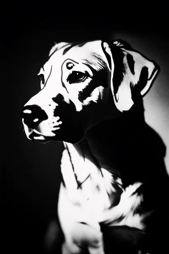 Spectral Analog Noir style reference image — analog darkroom aesthetic