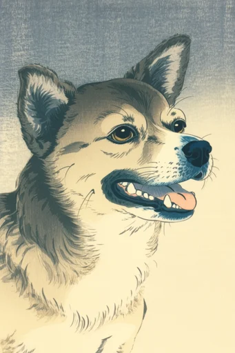 Vintage Japanese Naturalism style reference image — muted earth tones