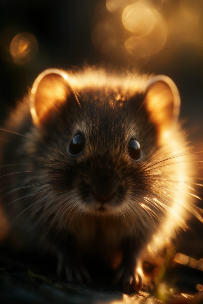 Intimate Amber Chiaroscuro style AI image example 3