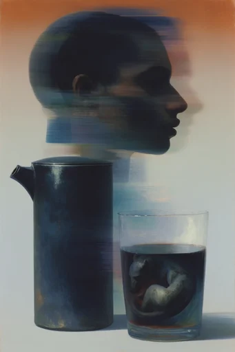 Kinetic Glitch Surrealism style reference image — cinematic motion blur