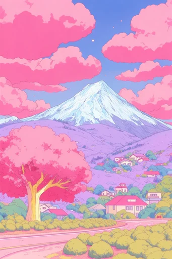 Ethereal Pastel Dreamscape style reference image — pastel pop art