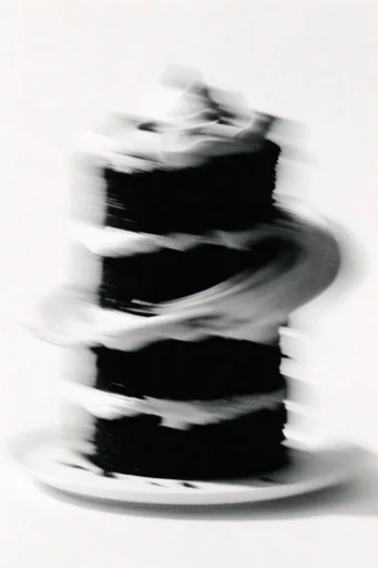 Spectral Kinetic Monochrome style reference image — shutter drag
