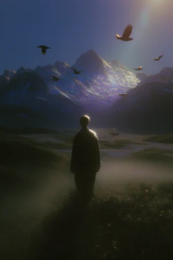 Luminous Nocturnal Dreamscape style reference image — nocturnal haze