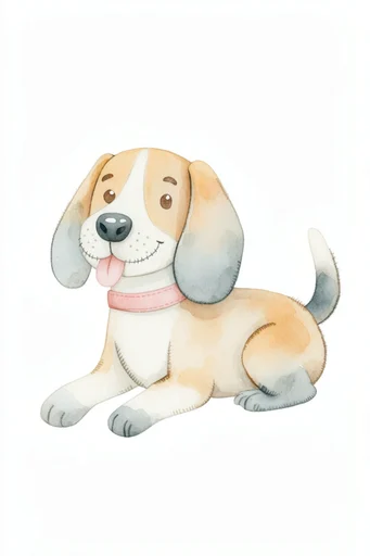 Whimsical Storybook Illustration style reference image — soft watercolor washes