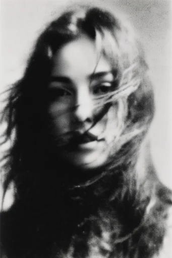 Obscured Monochrome Noir style reference image — lo-fi texture