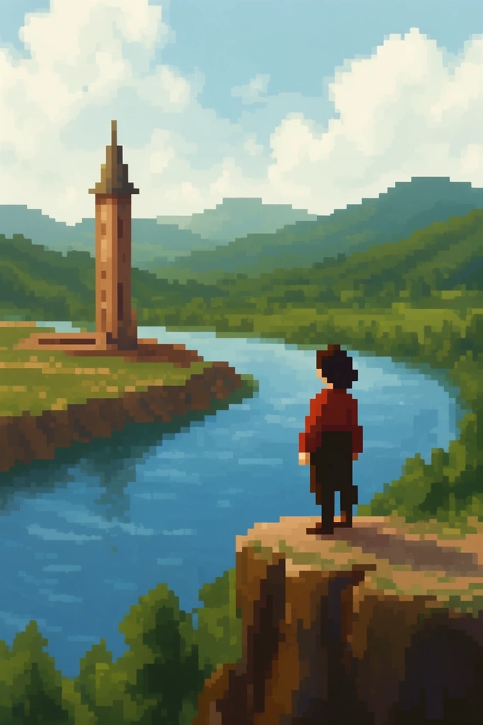 Atmospheric Pixel Nostalgia style AI image example 2