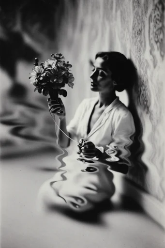 Surreal Noir Grain style reference image — psychological noir