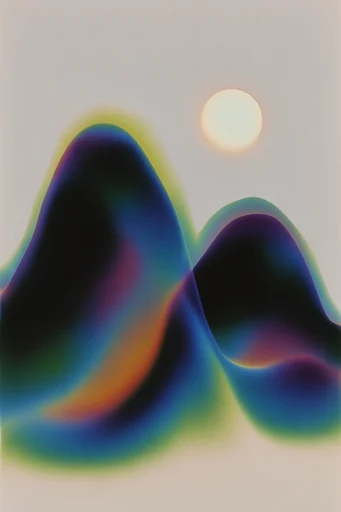 Ethereal Neon Aura style reference image — soft-focus silhouette
