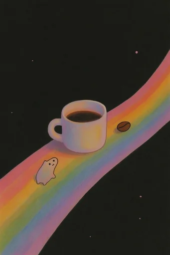 Prismatic Nocturnal Minimalism style reference image — prismatic light refraction