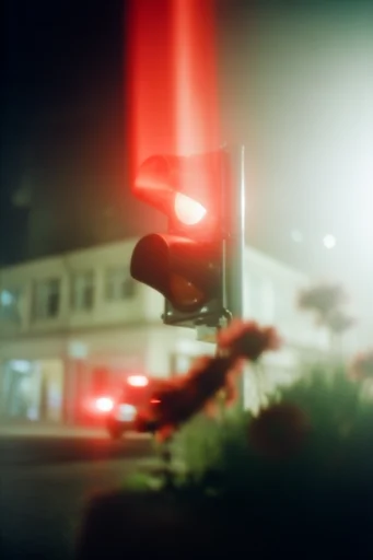 Cinematic Analog Dreamscape style reference image — cinematic light leak