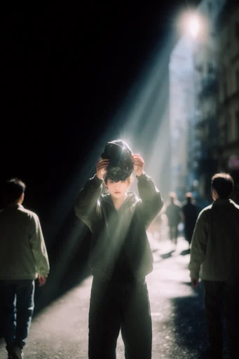 Volumetric Chiaroscuro Mysticism style reference image — volumetric light beams