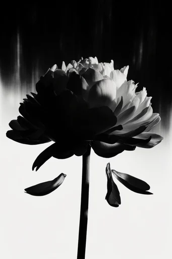Avant-Garde Noir Editorial style reference image — sharp geometric silhouette