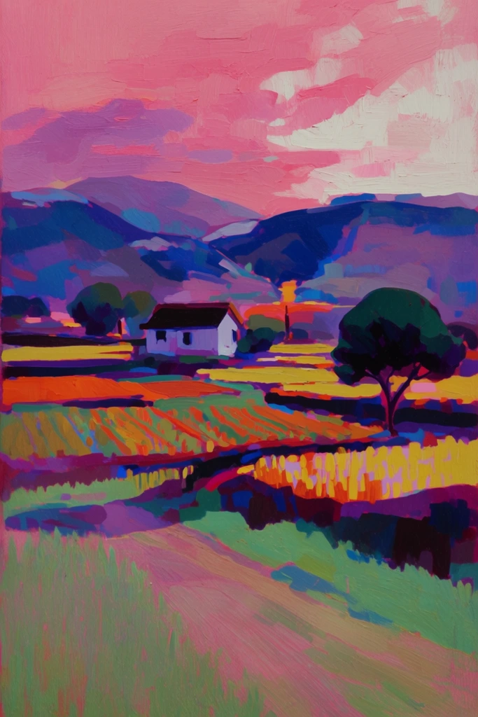 Vivid Impasto Expressionism style AI image example 2