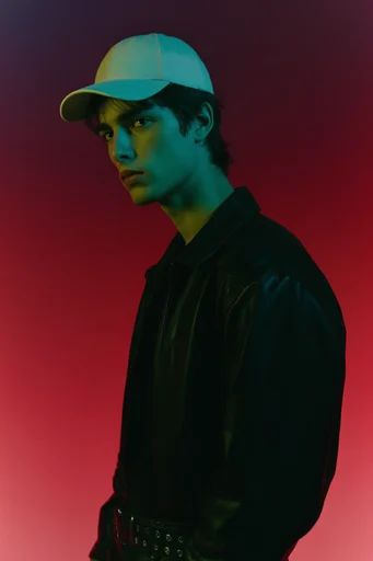 Cinematic Crimson Noir style reference image — high-contrast cinematic lighting