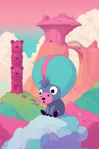 Ethereal Pastel Dreamscape style reference image — whimsical surrealism