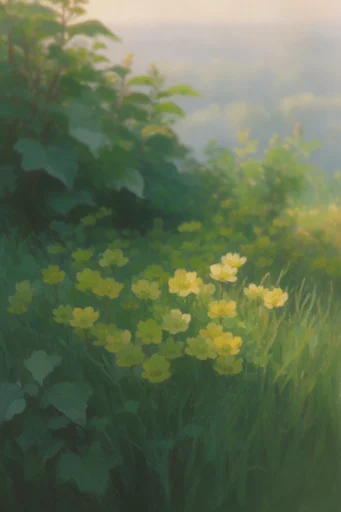 Ethereal Pastoral Surrealism style reference image — magic realism