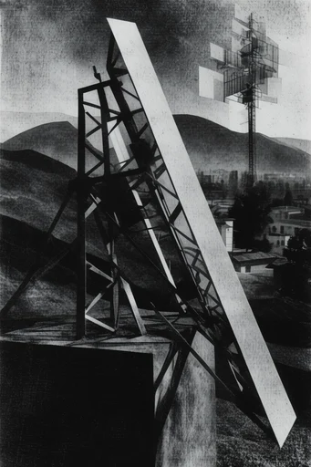 Avant-Garde Darkroom Noir style reference image — high-contrast monochrome
