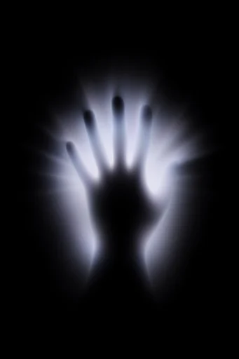 Ethereal Prismatic Luminance style reference image — stark black background