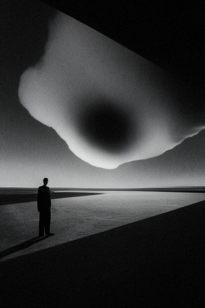 Cinematic Brutalist Noir style AI image example 2