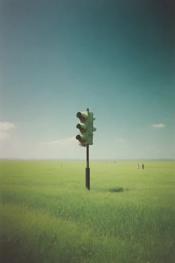 Cinematic Minimalist Liminality style reference image — negative space