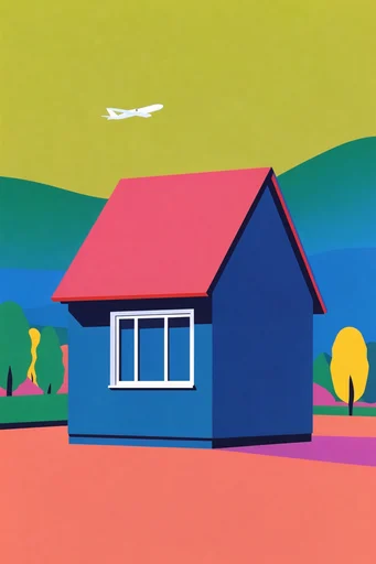 Graphic Pop Surrealism style AI image example 4