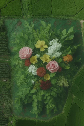 Tactile Verdant Illustration style reference image — hand-drawn aesthetic