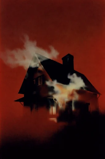 Nocturnal Crimson Grain style AI image example 4