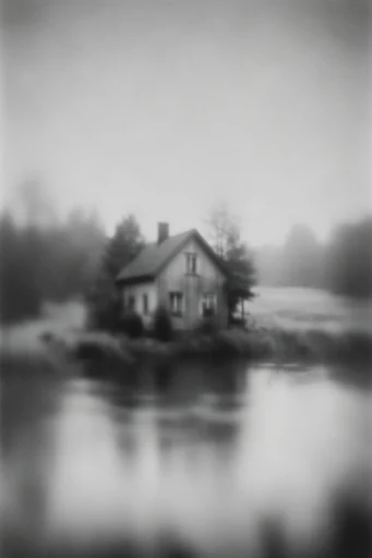 Monochrome Pictorialist Dreamscape style AI image example 4