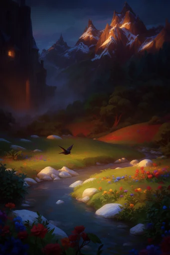 Luminous Narrative Realism style AI image example 2