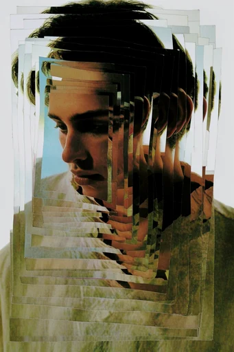 Fragmented Analog Deconstruction moodboard — generate AI images in this style