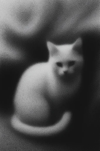 Ethereal Noir Grain style reference image — dreamlike haze