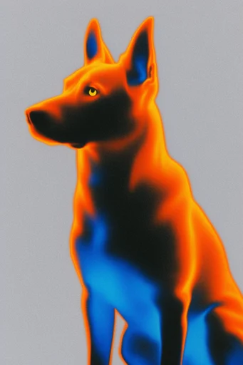 Spectral Thermal Minimalism style reference image — high contrast